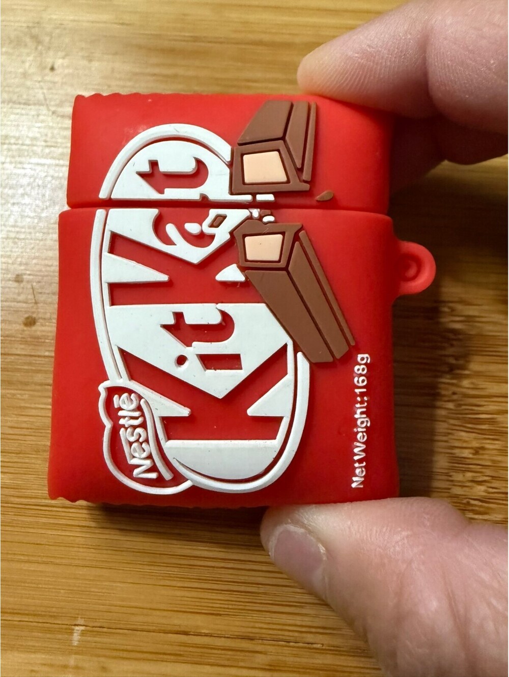 KitKat Bar Silicone Keychain Airpods gen 1 -2 case or bag charm